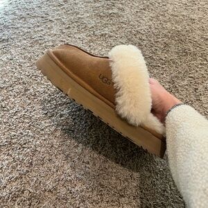 UGG Women's Brown Sheepskin Slippers